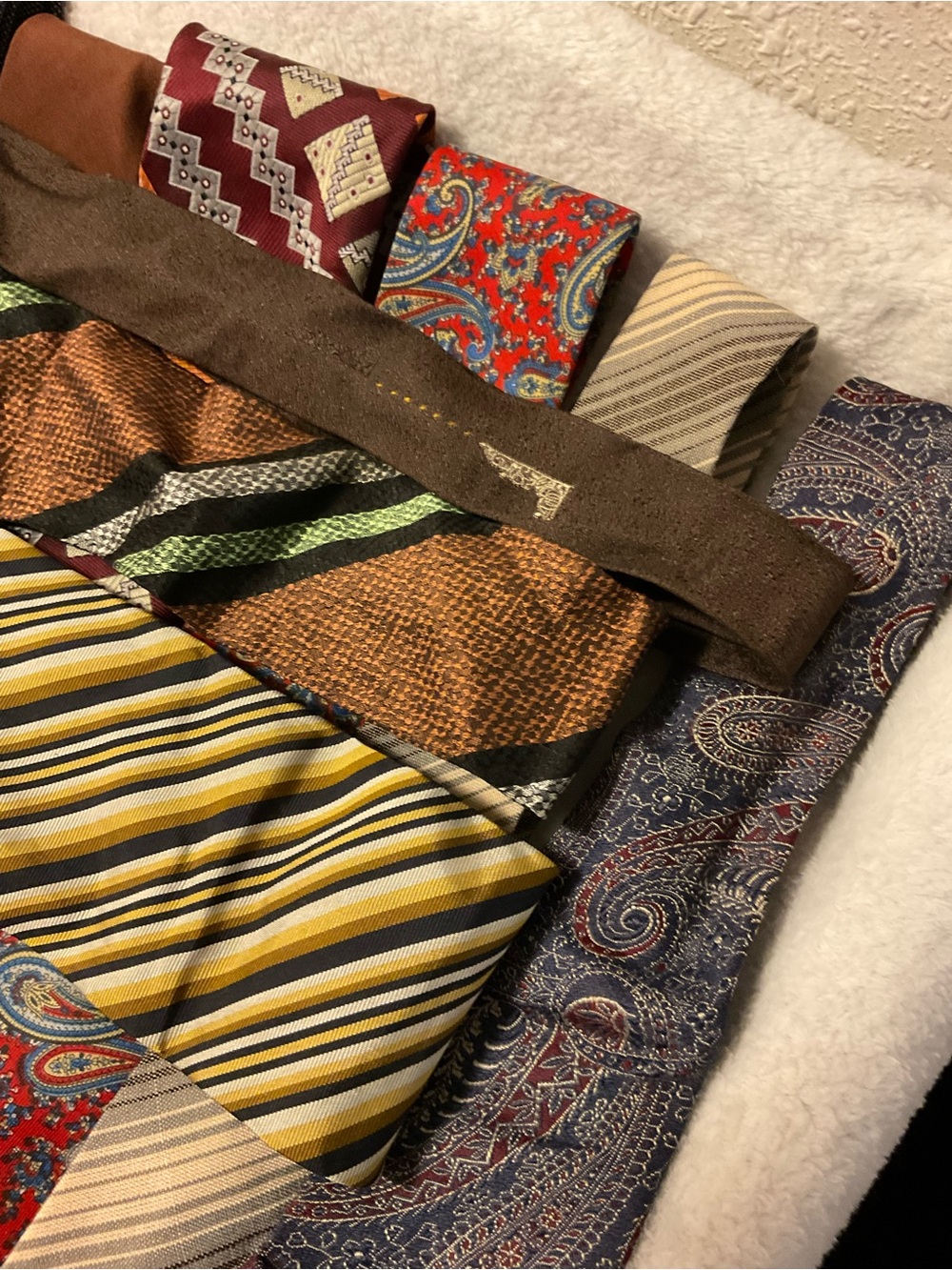 Vintage Mens Ties Lot of 9 Colorful Retro Ties - Picture 2 of 6